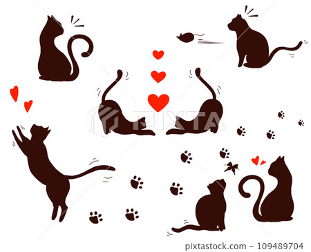 Cat silhouette 109489704