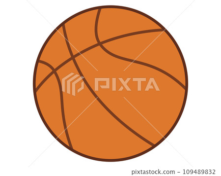 簡單的籃球插圖 簡單的籃球插圖 109489832