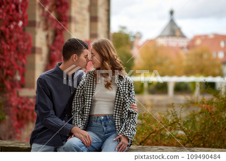 Warm Embrace of Teen Love in the Autumn Park. Capturing Teen Moments: Love Blossoms in Autumn's Embrace. Teenagers in Love: Embracing the Autumn Vibe Warm Embrace of Teen Love in the Autumn Park. Capturing Teen Moments: Love Blossoms in Autumn's Embrace. Teenagers in Love: Embracing the Autumn Vibe 109490484