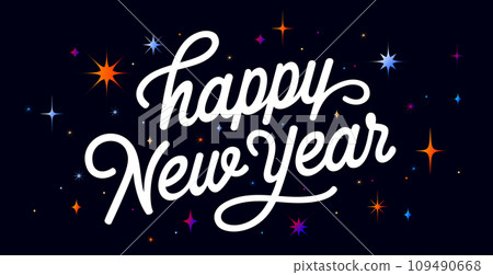 Lettering. Happy New Year 109490668