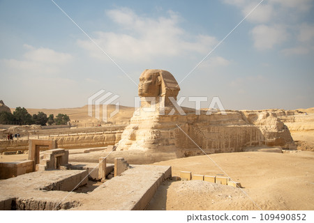 埃及吉薩金字塔獅身人面像的風景非常美麗 109490852