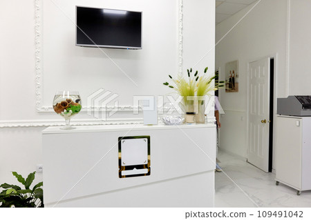 Reception interior in the luxury beauty center, clinic or office Reception interior in the luxury beauty center, clinic or office 109491042