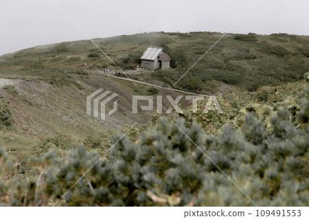 a small hut down the road 109491553