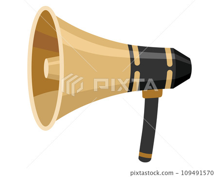 Megaphone icon. Amplify your message with this bold and attention-grabbing graphic. Perfect for marketing and communication themes. Loud 109491570