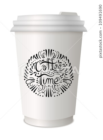 Coffee to go lettering on disposable cup. Lettering emblem quotes text. Hot street drink cardboard packaging plastic or paper cap diversity. Trendy and bright graffiti style Coffee to go lettering on disposable cup. Lettering emblem quotes text. Hot street drink cardboard packaging plastic or paper cap diversity. Trendy and bright graffiti style 109491690