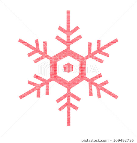 Red snowflake B_square Red snowflake B_square 109492756