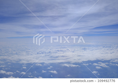 June clouds seen from an airplane 109492776