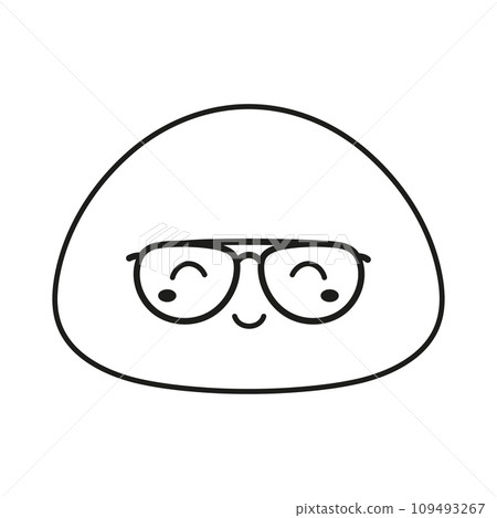 mochi icon isolated on white 109493267