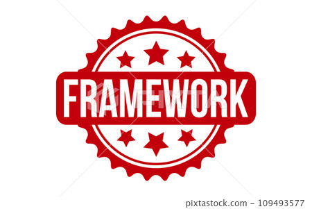 Framework Rubber Stamp Seal Vector 109493577