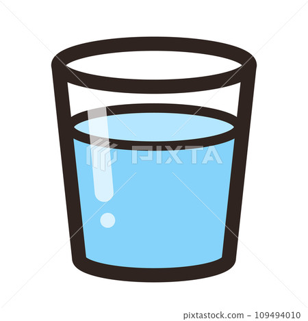一杯簡單的水的插圖 109494010