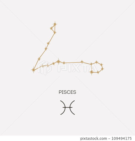 Pisces constellation vector illustration 109494175