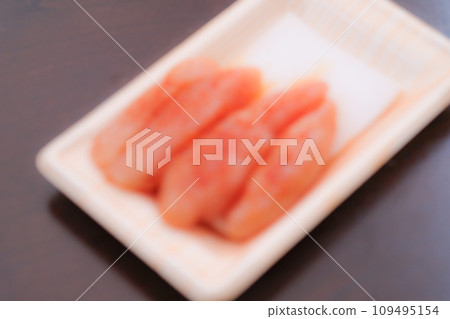 一包芥末鱈魚子的模糊圖 照片素材 一包芥末鱈魚子的模糊圖 照片素材 109495154
