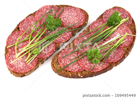 Salami sandwiches 109495449