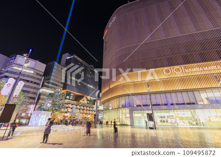 Night view of Namba Square in front of Nankai Namba Station, Namba, Chuo-ku, Osaka 109495872