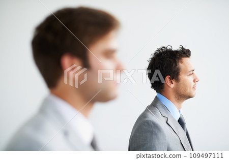 Businessmen, thinking and concentrate for decision, serious and idea for future in office. Planning, research and contemplate with solution mindset, wondering and strategy for problem solving Businessmen, thinking and concentrate for decision, serious and idea for future in office. Planning, research and contemplate with solution mindset, wondering and strategy for problem solving 109497111