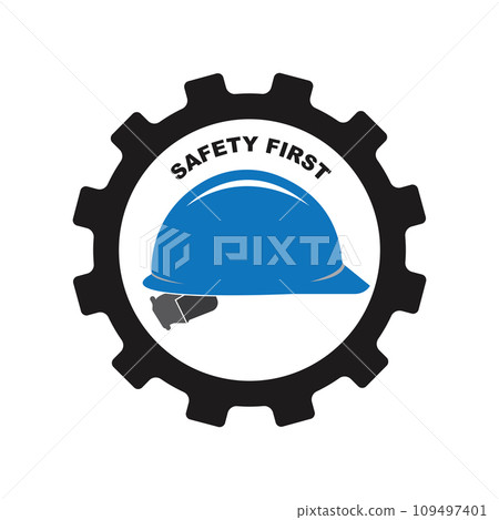 Safety first logo Safety first logo 109497401