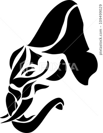 Elephant tribal style illustration Elephant tribal style illustration 109499029