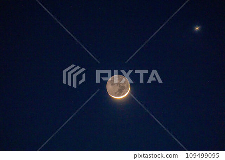 [月亮素材] Earthshine 月亮 [長野縣] 109499095