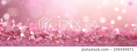 Blurred background with confetti and sparkles 109499971