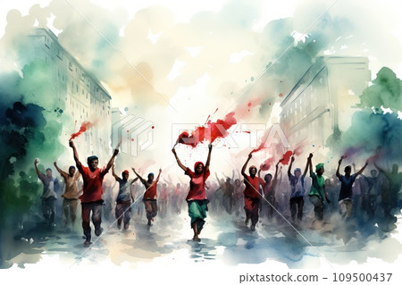 AI-generated content. Bangladesh Victory Day 16 December, white Background 109500437