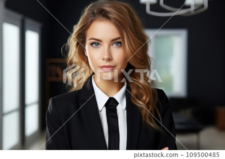 AI-generated content. A girl Real Estate Agent, Transparent Background Generative AI 109500485