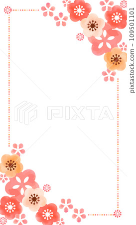 16:9垂直背景/梅花框 109501101