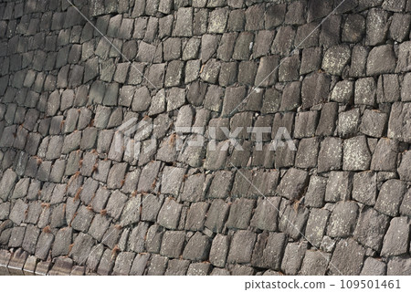 Nijo castle moat stone walls, Kyoto 109501461