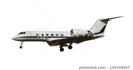 Light business jet isolated on white 109504007