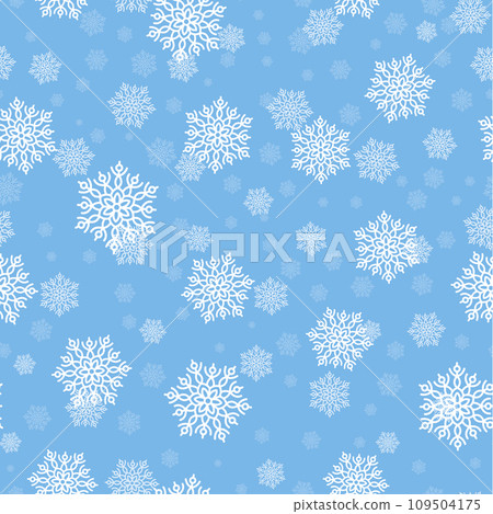 Beautiful snowflakes seamless pattern layout 109504175