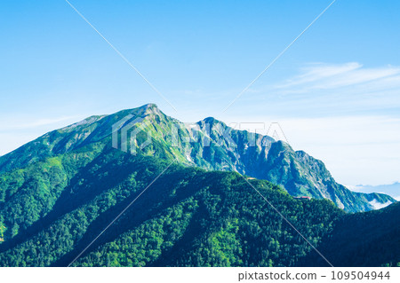 Climbing Mt. Jigatake in summer (viewing Mt. Kashima Yarigatake) Climbing Mt. Jigatake in summer (viewing Mt. Kashima Yarigatake) 109504944