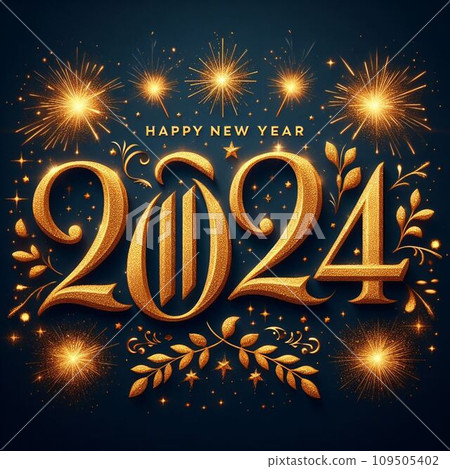Happy New Year 2024 Happy New Year 2024 109505402