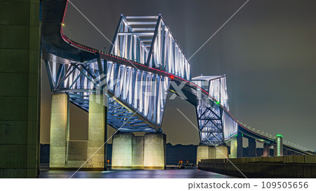 Night view of Tokyo Gate Bridge Night view of Tokyo Gate Bridge 109505656