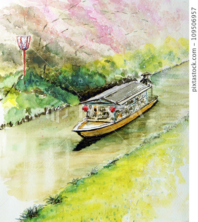 近江八幡：遊覽泉水町的觀光船 109506957