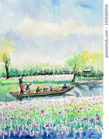 觀賞佐原鳶尾花的觀光船 109506958