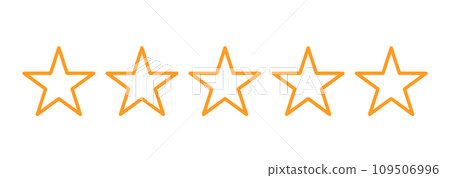 Simple orange 0 star mark Simple orange 0 star mark 109506996