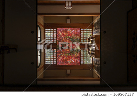 Autumn Kyoto, Daitokuji sub-temple, Korin-in, table reflection of autumn leaves Autumn Kyoto, Daitokuji sub-temple, Korin-in, table reflection of autumn leaves 109507137