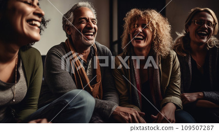 People and communities who interact, talk, and receive mental health and meditation sessions 109507287