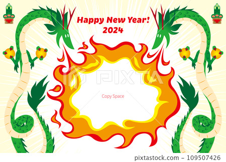 Dragon year new cards material 109507426