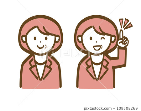 簡單的高級一代女商人插圖集_解釋 簡單的高級一代女商人插圖集_解釋 109508269