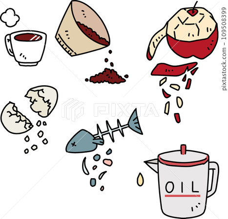 leftover food that can be composted 109508399