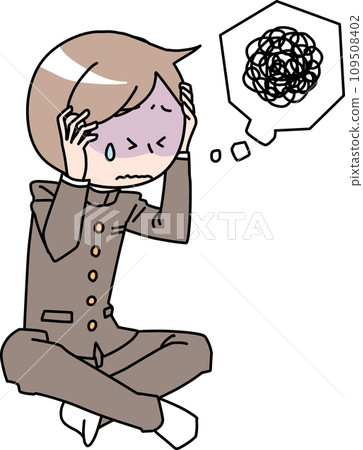 worried male student 109508402