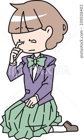 哭泣的女學生 109508403