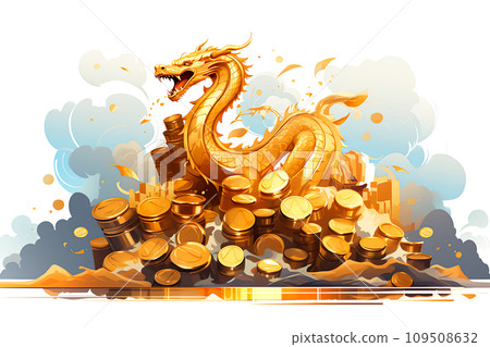 Celebrate the Festive Spirit Happy New Year of the Golden Dragon Generative Ai Celebrate the Festive Spirit Happy New Year of the Golden Dragon Generative Ai 109508632