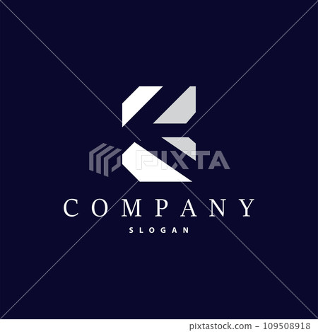 Minimal Initial K Letter Logo, Modern And Luxury Geometric Design, Icon Vector Template Element 109508918
