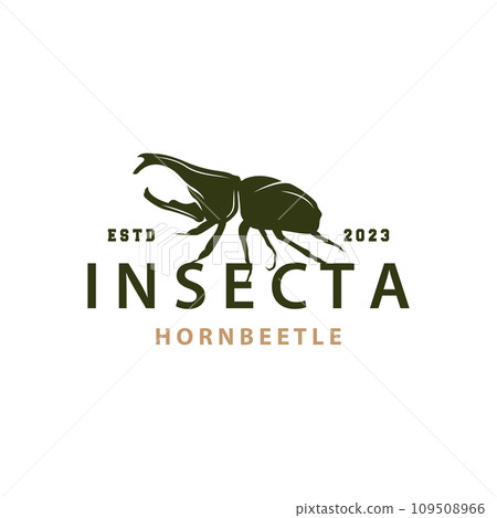 beetle logo design simple silhouette insect animal illustration template vector beetle logo design simple silhouette insect animal illustration template vector 109508966
