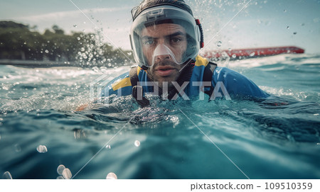 水上救援隊/救援潛水員/水肺潛水 109510359