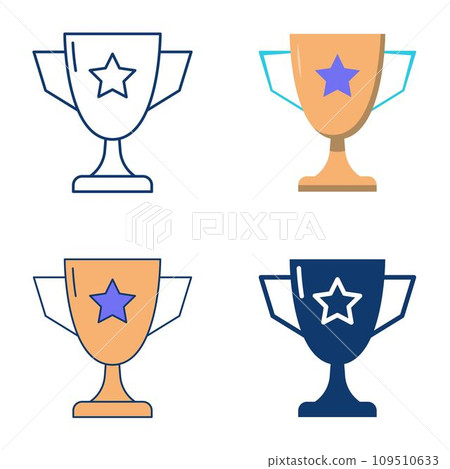Trophy, winner cup icon set Trophy, winner cup icon set 109510633