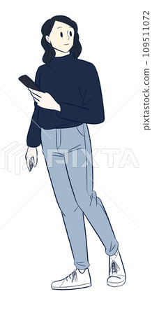 woman in simple clothes 109511072