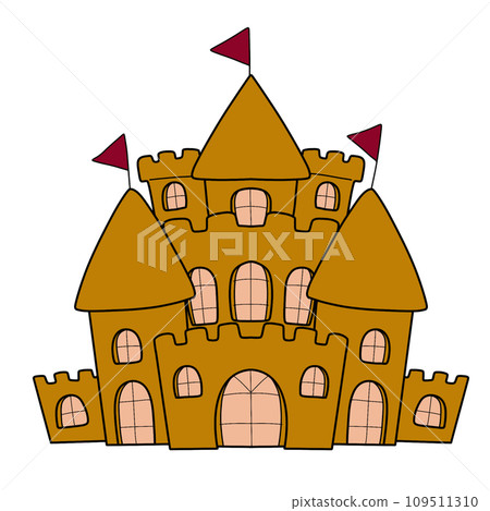 The illustration of a castle The illustration of a castle 109511310