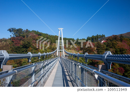Kuju“夢想”大型吊橋和秋天的落葉 Kuju“夢想”大型吊橋和秋天的落葉 109511949